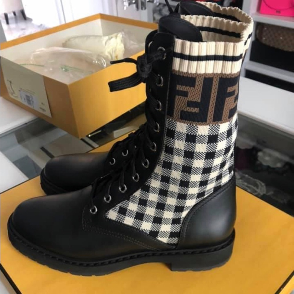 Fendi combat boots!
